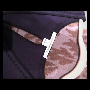 Diane von Furstenberg purple and black dress